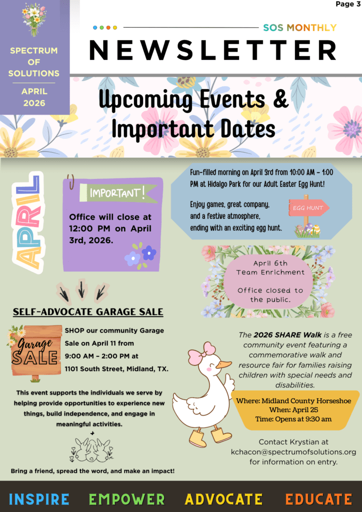 Empowering Spectrum of Solutions Newsletter | Updates, Events & Community Impact ✅