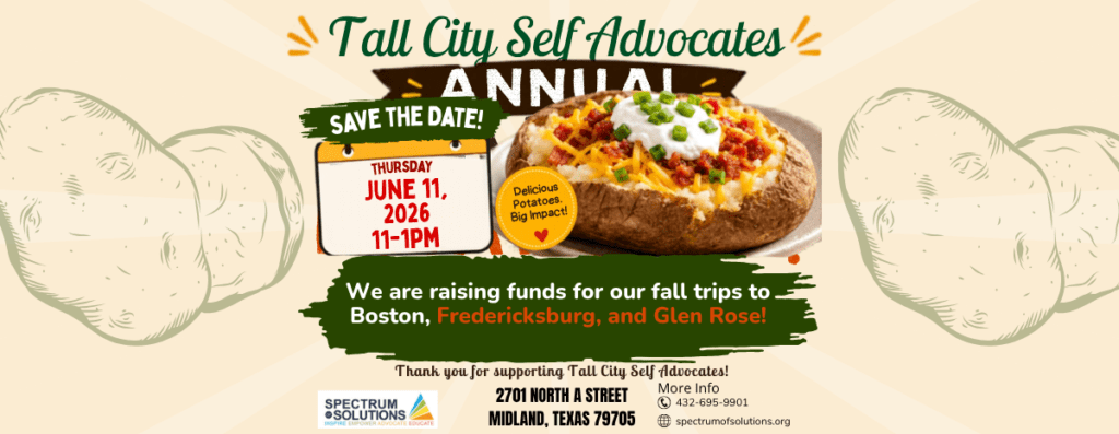 Self Advocates Baked Potato Sale 2026